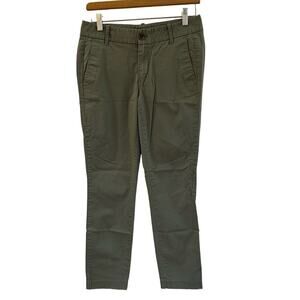 Women's J. Crew Frankie Green Chinos sz 2 Slim leg
